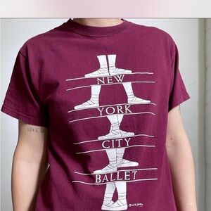 RARE 90s vintage New York City Ballet Edward Gorey t-shirt